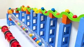 Thumbnail: マーブルラン☆TrixTrackウェーブスロープ＆ロングレッドトンネルくねくねコース
