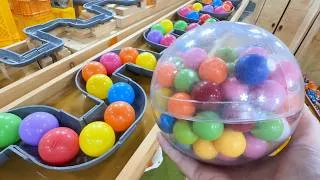 Thumbnail: Handmade Marble Run Course Vol. 110 (4K) – Glowing Balls and Ping-Pong Balls (ASMR)