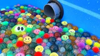 Thumbnail: Water Marble Run ☆ Overflowing with 1000 Bouncy Balls