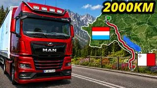 Thumbnail: ETS2 Longest Delivery - Luxembourg to Malta | Euro Truck Simulator 2