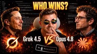 Thumbnail: Grok 4.5 vs Opus 4.8 : Is it that bad?