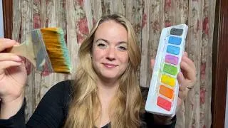 Thumbnail: ASMR Painting Your Face but Each Color makes a different sound?! Anticipatory Triggers w/ the Brush!