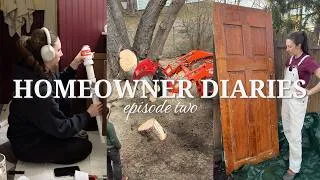 Thumbnail: Homeowner Diaries Episode 2 | tree removal, installing a p-trap, stripping paint