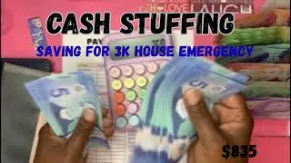 Thumbnail: Cash Stuffing $835:  3K House Emergency Saving and Daily Wallet💸