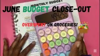 Thumbnail: June Budget Close‑Out: Grocery Overspend Explained🥑
