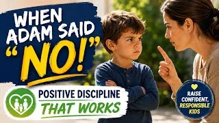 Thumbnail: When Adam Said “NO!” | The Positive Discipline Lesson Every Parent Needs ❤️