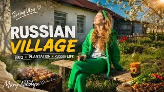 Thumbnail: Russian Village 🇷🇺🩵 Simple life - Real life! Spring Edition Vlog🌿