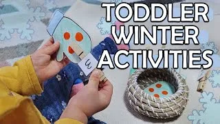 Thumbnail: 28 TODDLER WINTER ACTIVITIES | SIMPLE & DIY ACTIVITIES | Winter Themed Montessori at Home Activities
