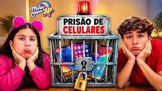 Thumbnail: Maria Clara e JP: Ficamos Sem Celular! E Agora? 📱