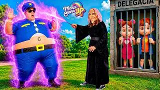 Thumbnail: A BRUXA VIROU POLICIAL e ENGANOU Maria Clara e JP! 😱🧙‍♀️