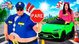 Thumbnail: Maria Clara e JP Aprendem as Regras do Trânsito!🚦🚗