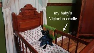 Thumbnail: How to Make a Natural-Fiber Mattress and Bedding for a Victorian Cradle 🧵 DIY Antique Restoration