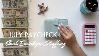 Thumbnail: July 2026 Budget | Cash Envelope and Sinking Fund Stuffing | Paycheck 1 | 26 Year Old Budgeter