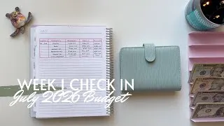 Thumbnail: Week 1 Check In | July 2026 Budget | Inconsistent Income | College Student | 26 Year Old