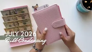 Thumbnail: July 2026 Sinking Funds and Savings Bill Condensing | July 2026 Budget | Maria's Budgeting