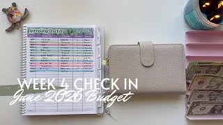 Thumbnail: Week 4 Check In | June 2026 Budget | Inconsistent Income | College Student | 26 Year Old