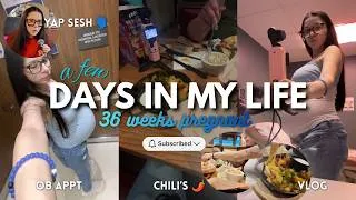 Thumbnail: spend a few days with me *VLOG* | restaurant, OB appt, trying to be productive | 36 weeks pregnant