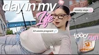 Thumbnail: a *REALISTIC* day in my life | 33 weeks pregnant ꨄ︎