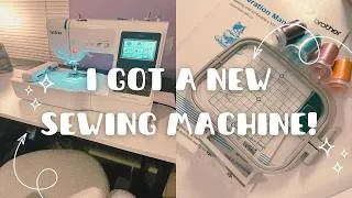Thumbnail: I GOT A NEW SEWING MACHINE!! 🧵✨