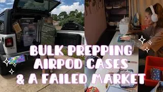 Thumbnail: Another Failed Market?! 😩 | Making AirPod Cases & Small Business Vlog