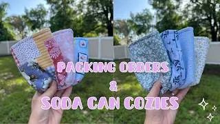 Thumbnail: Made a NEW Product! Soda Can Cozies + Packing Orders