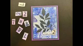 Thumbnail: Gel print with Natures Symphony and Simple Alphabet stamp set