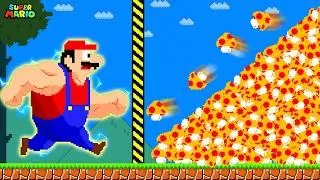 Thumbnail: Super Mario Bros. But Mario Becomes Immortal With 1,000,000 Mega Mushrooms!