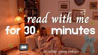Thumbnail: read for 30 minutes with me ⏳⭐️📖 | no talking, relaxing ambience, adhd body doubling