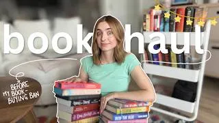 Thumbnail: a book haul before i go on a book buying ban! 🚫📚