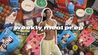 Thumbnail: WEEKLY MEAL PREP | crockpot recipes, high protein meal ideas, macro friendly meals