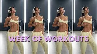 Thumbnail: MY CURRENT SPLIT | juggling weights + half marathon training, micd up workouts, workout routine