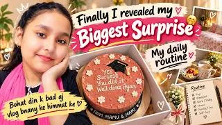 Thumbnail: Finally biggest surprise revealed || daily routine vlog || I m back 🤗 