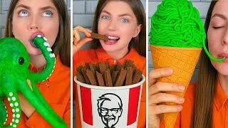 Thumbnail: CHOCOLATE FOOD vs REAL FOOD CHALLENGE! MARI ZD