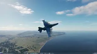 Thumbnail: DCS clips with Su-25T. Gunpods over water.  Bombing run. Dogfight against Harrier.