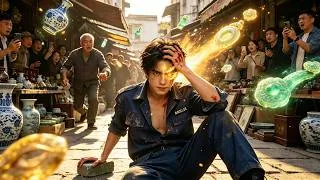 Thumbnail: Poor security guard awakens three eyes—identifies treasures, sees through stones!#drama