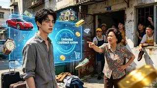 Thumbnail: Poor guy gets a cashback system—spend 100, get 200! From broke to billionaire!#drama #system