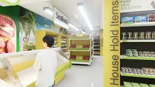Thumbnail: Modern Supermarket Interior & Exterior 3D Architectural Design!