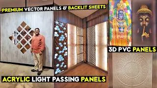 Thumbnail: Decorative #acrylic Light Passing Sheet | Vectra Panel & Book Match Panels | #backlitpanel #wpcpanel