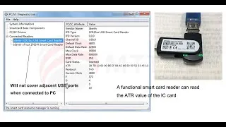 Thumbnail: MCR3500 Smart card reader for SIM-sized smart card，Insert smart card can be used as TOKEN