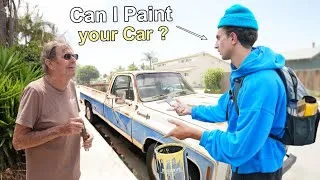 Thumbnail: Asking Strangers to Paint THEIR Car…