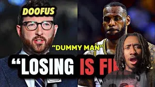 Thumbnail: GEN Z WAS CONFUSED REACTING TO LEBRON FAN GETS ROASTED SAYING LOSING IS FINE IN THE GOAT GOOD!?!?