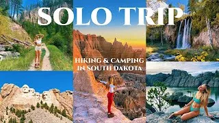 Thumbnail: my solo trip to south dakota VLOG: (insane hiking, camping, national parks, road tripping, & more)