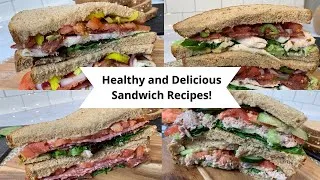 Thumbnail: 4 Healthy and Easy Sandwich Recipes!! | FOR WEIGHT LOSS| Easy, Quick Lunch Ideas | Work and School