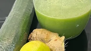 Thumbnail: How to make cucumber, ginger, and lemon juice.
