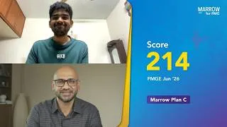 Thumbnail: FMG Sprint Series showed where I stood in every subject - Dr Vijaya (Plan C), 214/300, FMGE Jun '26