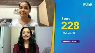 Thumbnail: I relied heavily on Marrow videos to build my concepts -Dr Kavipriya (Plan C), 228/300, FMGE Jun '26