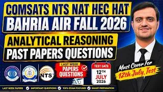 Thumbnail: Analytical Reasoning Questions for COMSATS 12 July Test Preparation Bahria & Air NTS NAT