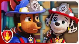 Thumbnail: Marshall and Chase Fire Rescue 🔥| Marshall PAW Patrol | Cartoons for Kids