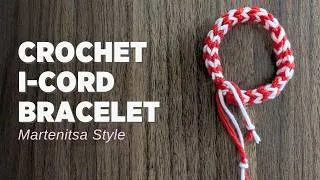 Thumbnail: Easy Crochet I-Cord Bracelet Tutorial for Beginners | Martenitsa Bracelet Pattern