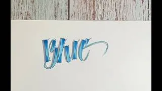 Thumbnail: Blue CalligraFun